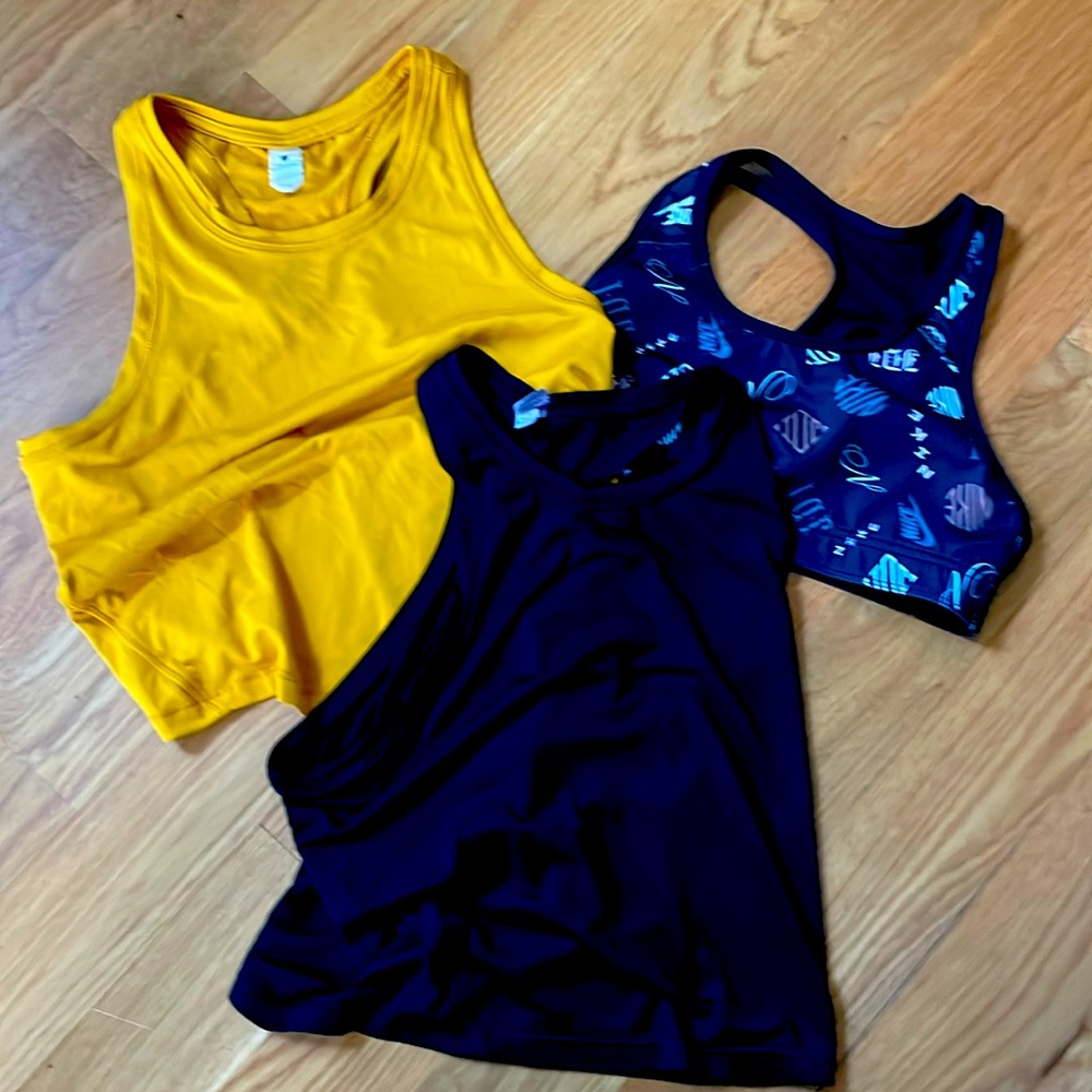 Tanks and sports bra